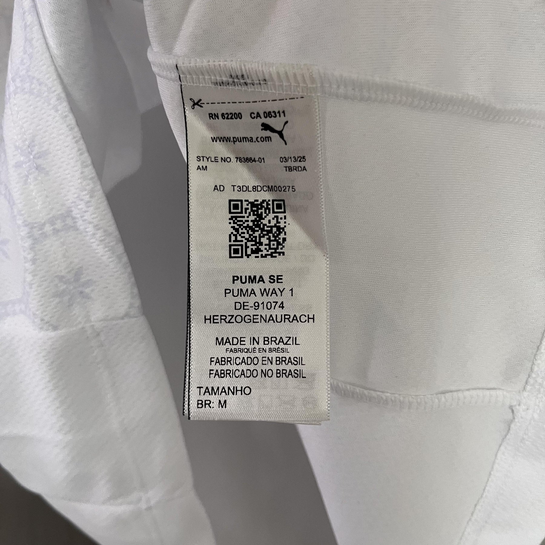 Camisa Bahia Titular 25/26 - Branca Puma Versão Feminina Baby Look