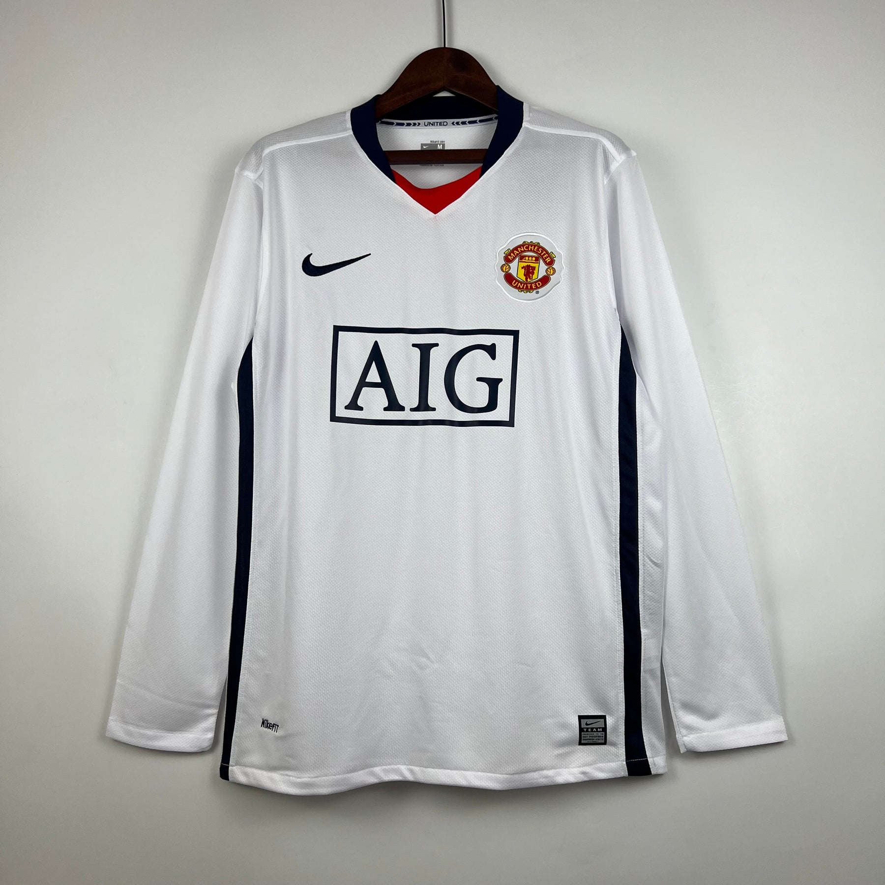 CAMISA RETRÔ MANCHESTER UNITED AWAY MANGA LONGA 07/08