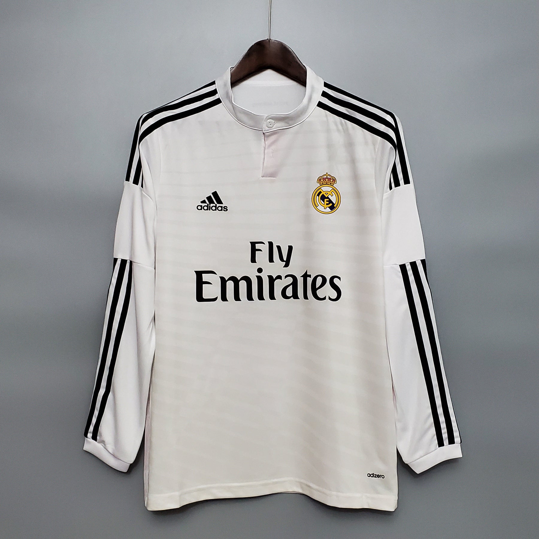 CAMISA REAL MADRID MANGA LONGA RETRÔ HOME 14/15