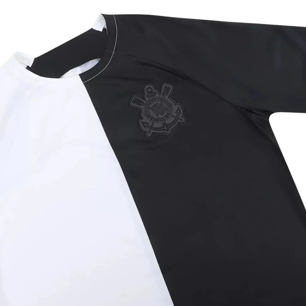 Camiseta Corinthians Pré Jogo 23/24 - Preto+Branco