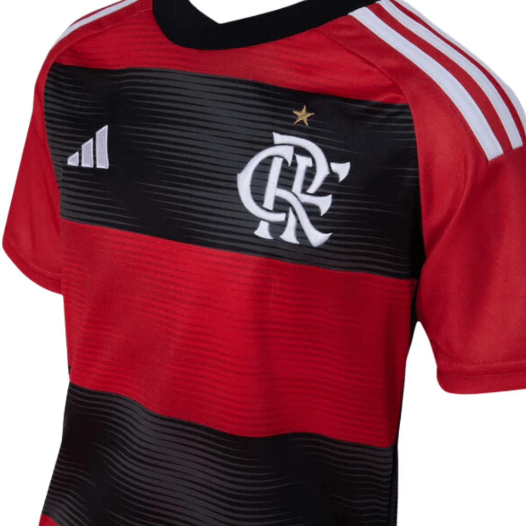 Camisa Masculina Flamengo I 2023/24 - Torcedor Patrocinadores