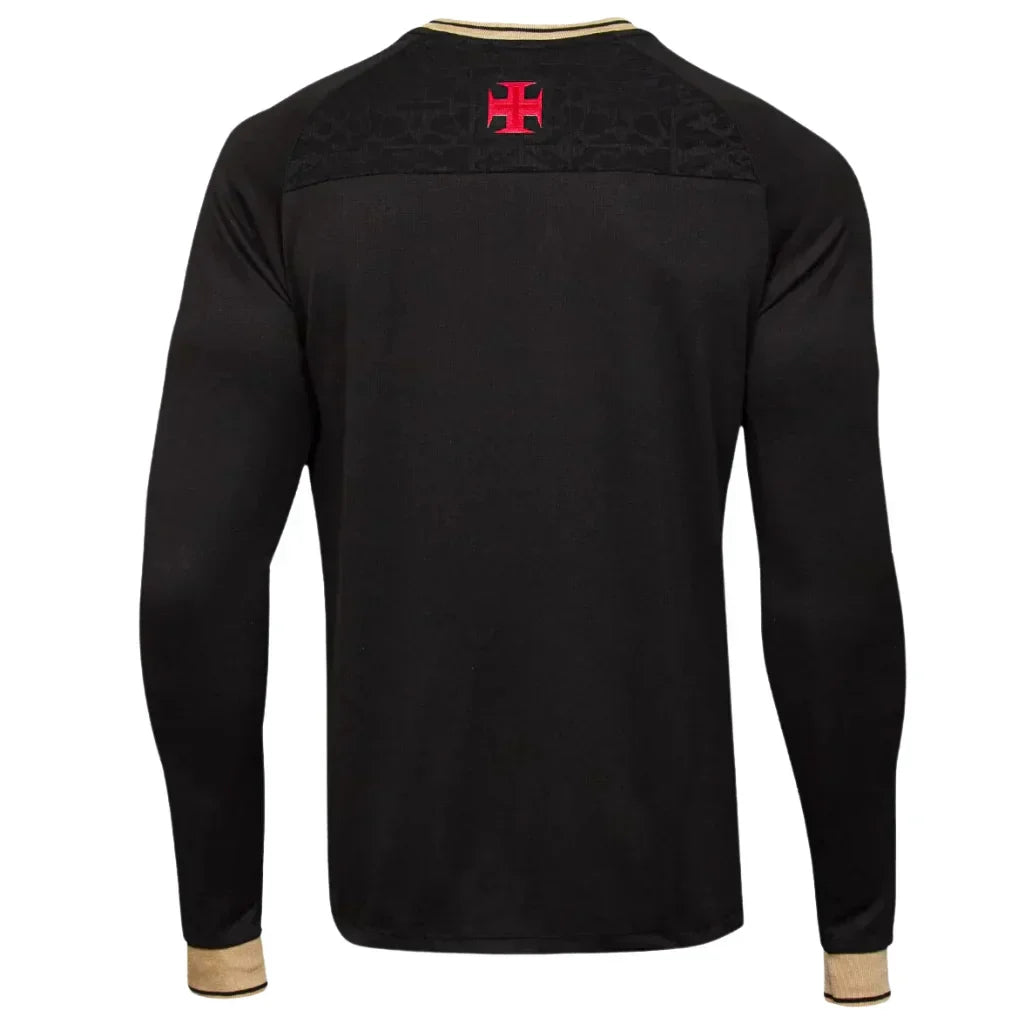 Camisa Vasco da Gama III Manga Longa Masculina - Preto