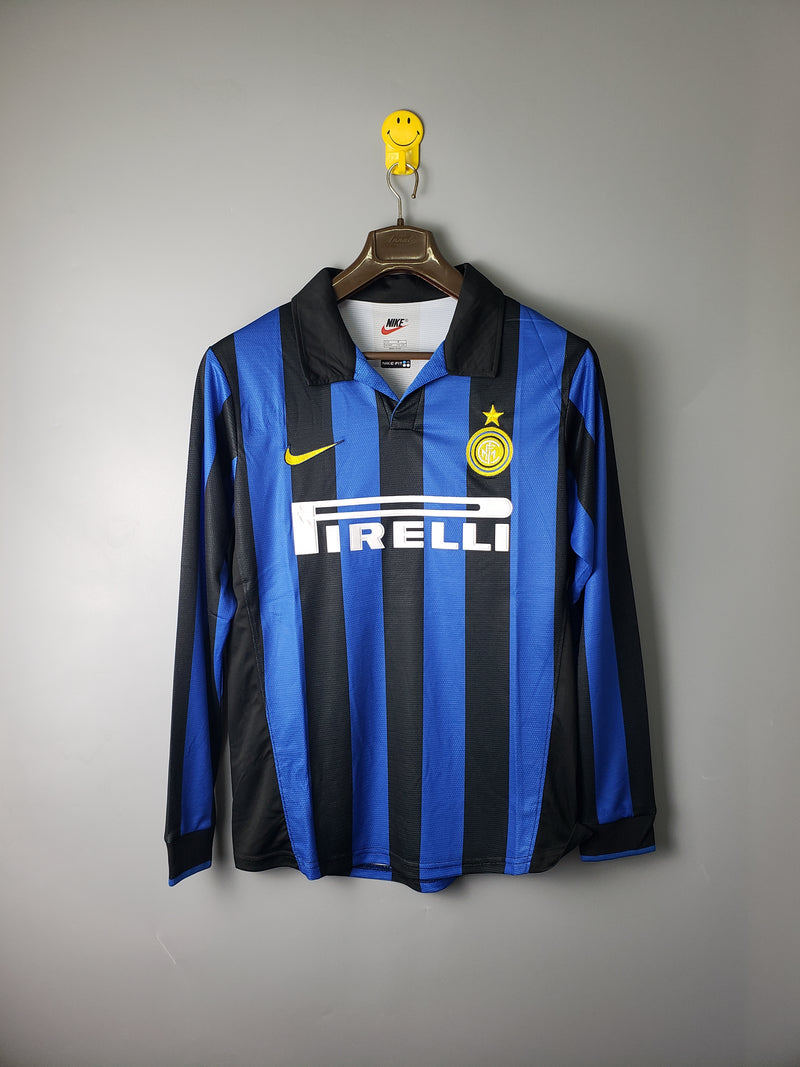 CAMISA RETRÔ INTER DE MILÃO HOME MANGA LONGA 1998