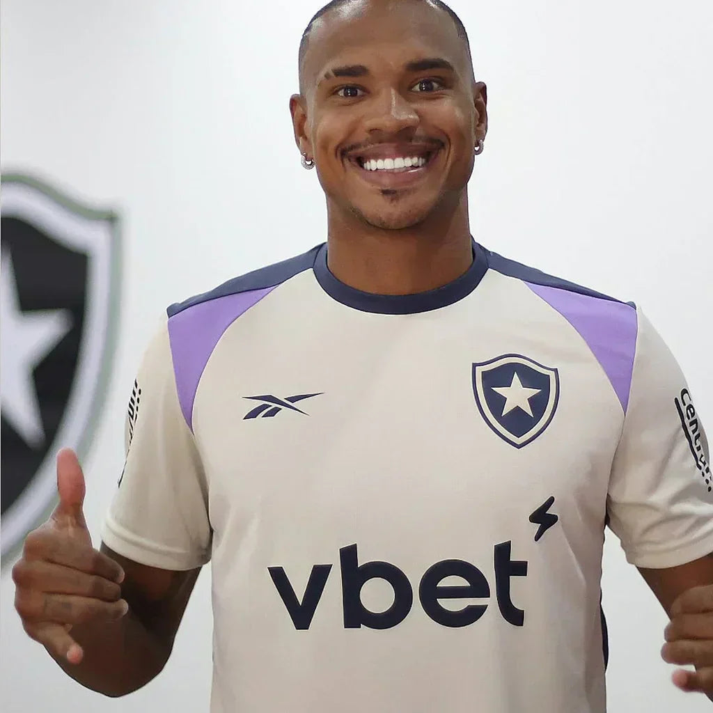 LANÇAMENTO Camisa Masculina Botafogo Treino 2025/26 - Branco