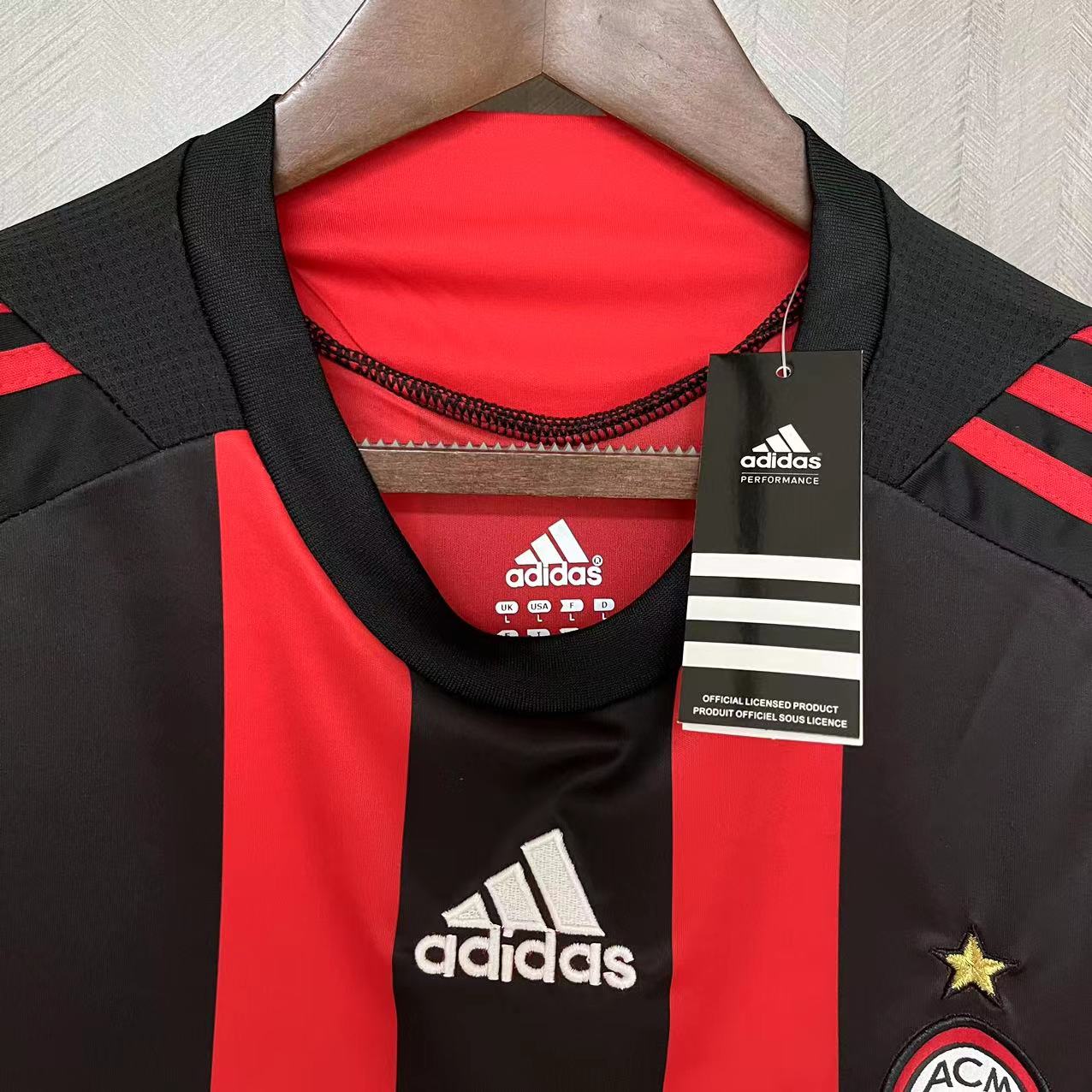 CAMISA RETRÔ MILAN HOME MANGA LONGA 08/09