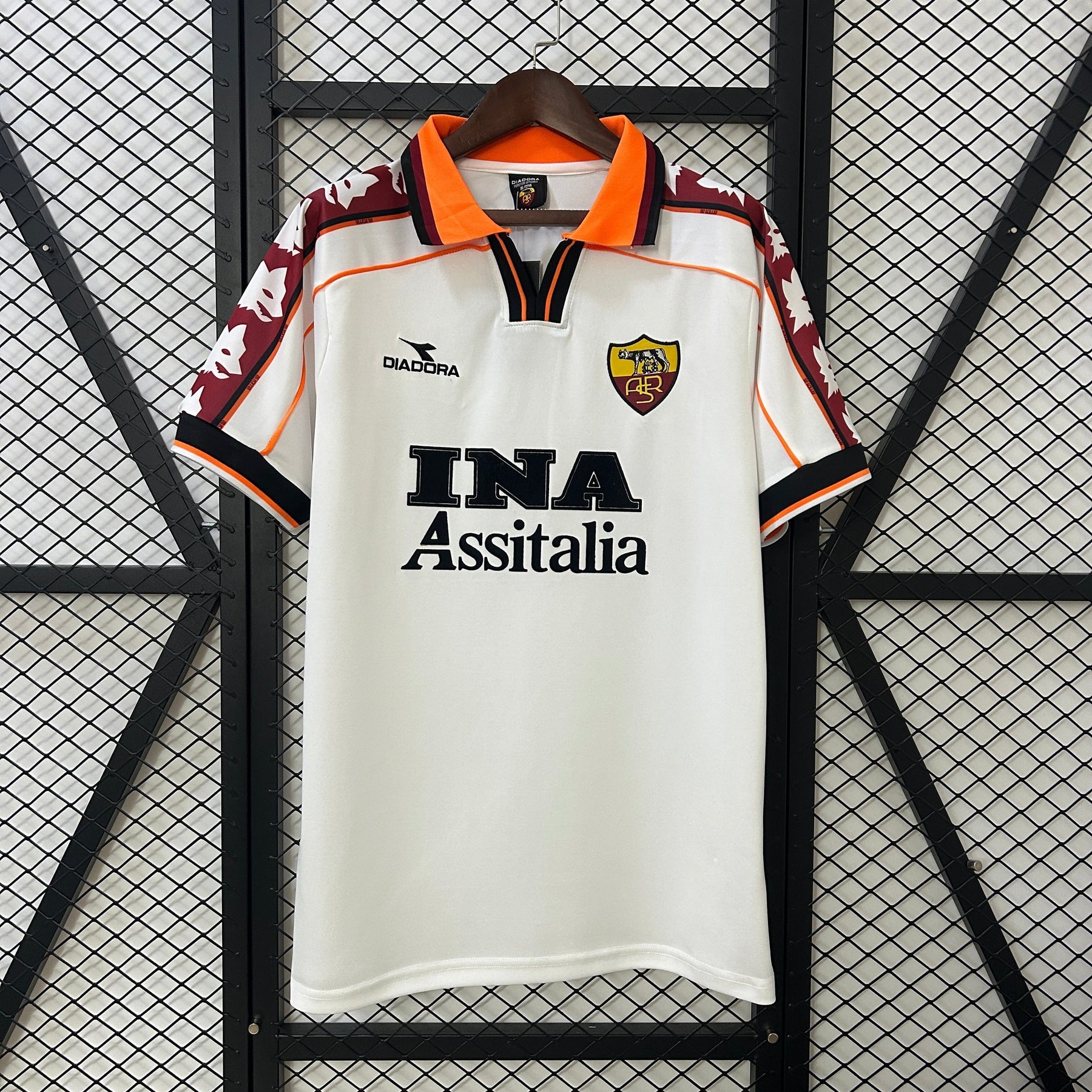 CAMISA RETRÔ ROMA AWAY 98/99