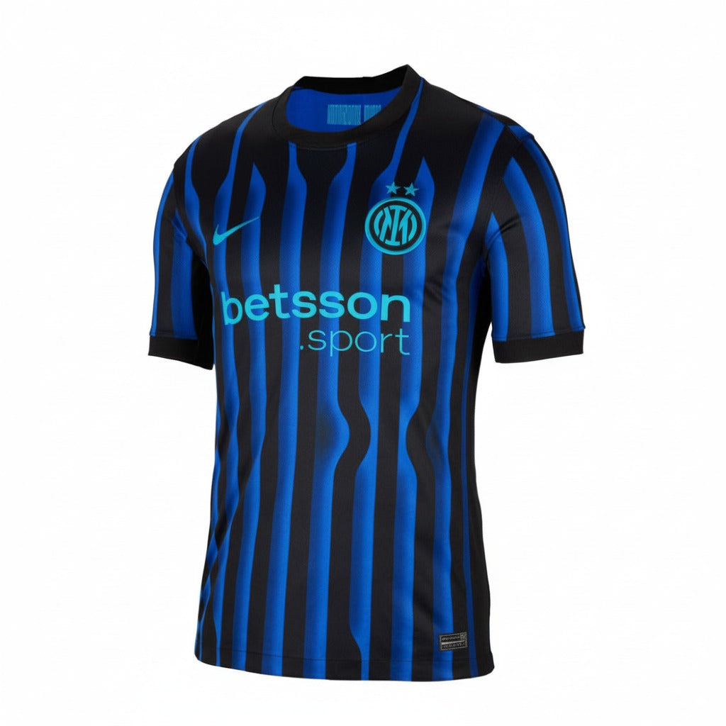 CAMISA TITULAR I INTER DE MILÃO MUNDIAL DE CLUBES 2025 TORCEDOR MASCULINA PRETA