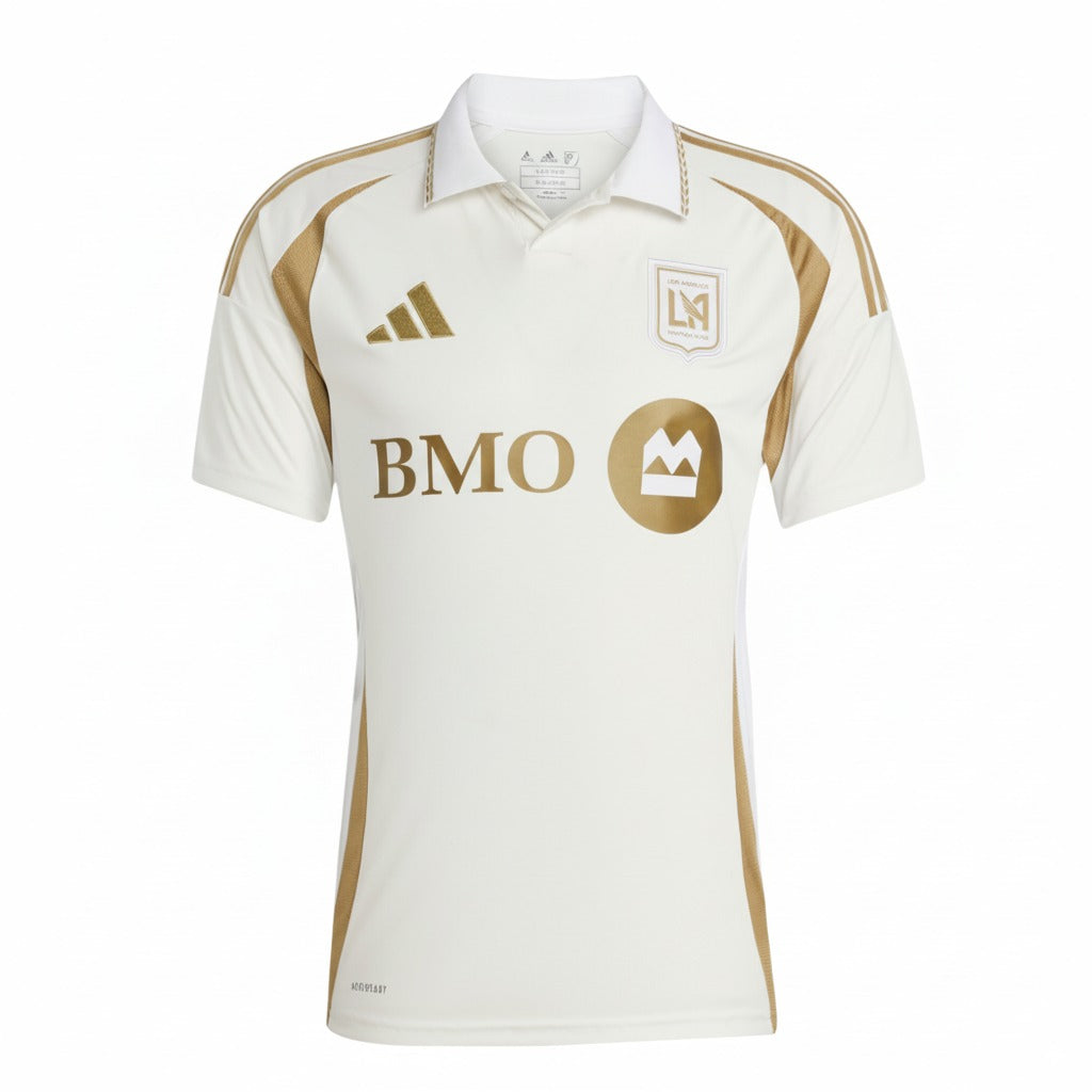 CAMISA RESERVA II LOS ANGELES GALAXY MUNDIAL DE CLUBES 2025 BRANCA/DOURADA TORCEDOR MASCULINA