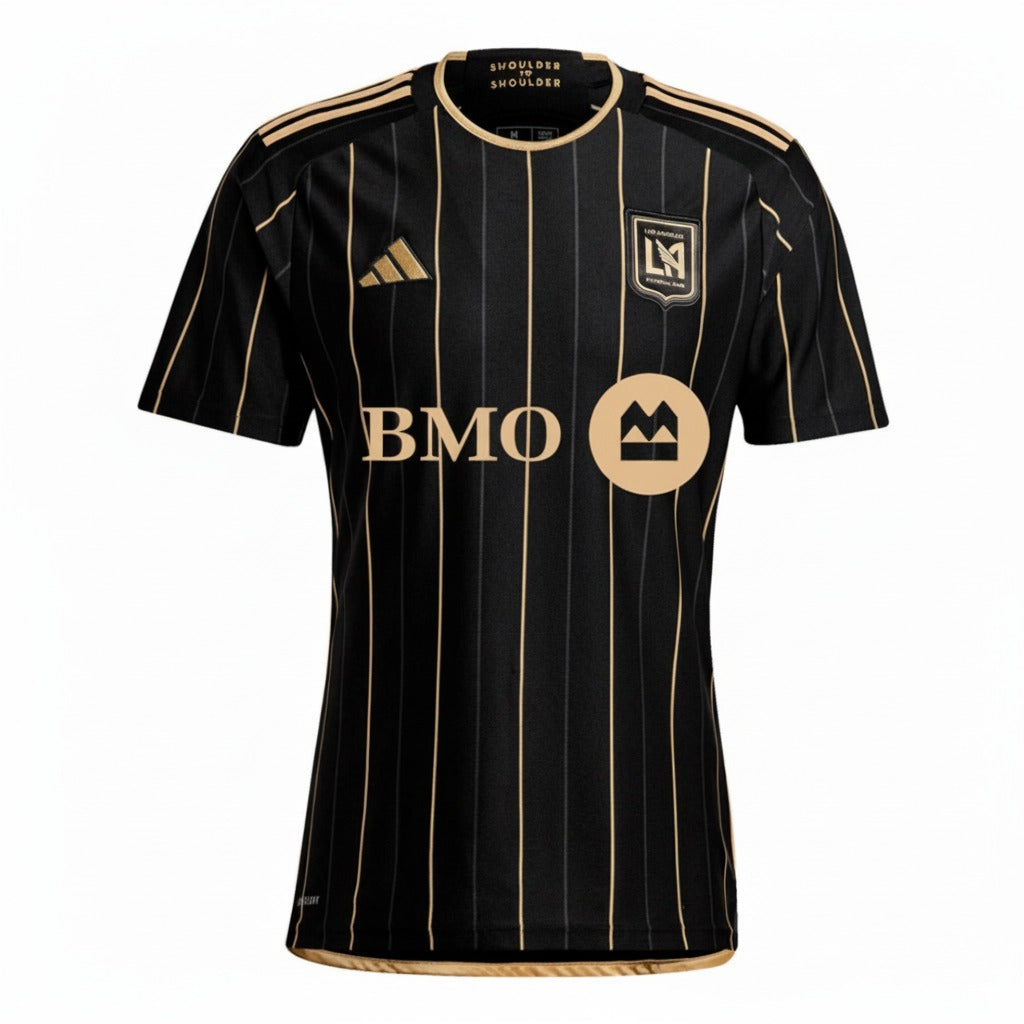 CAMISA TITULAR I LOS ANGELES GALAXY MUNDIAL DE CLUBES 2025 TORCEDOR MASCULINA PRETA