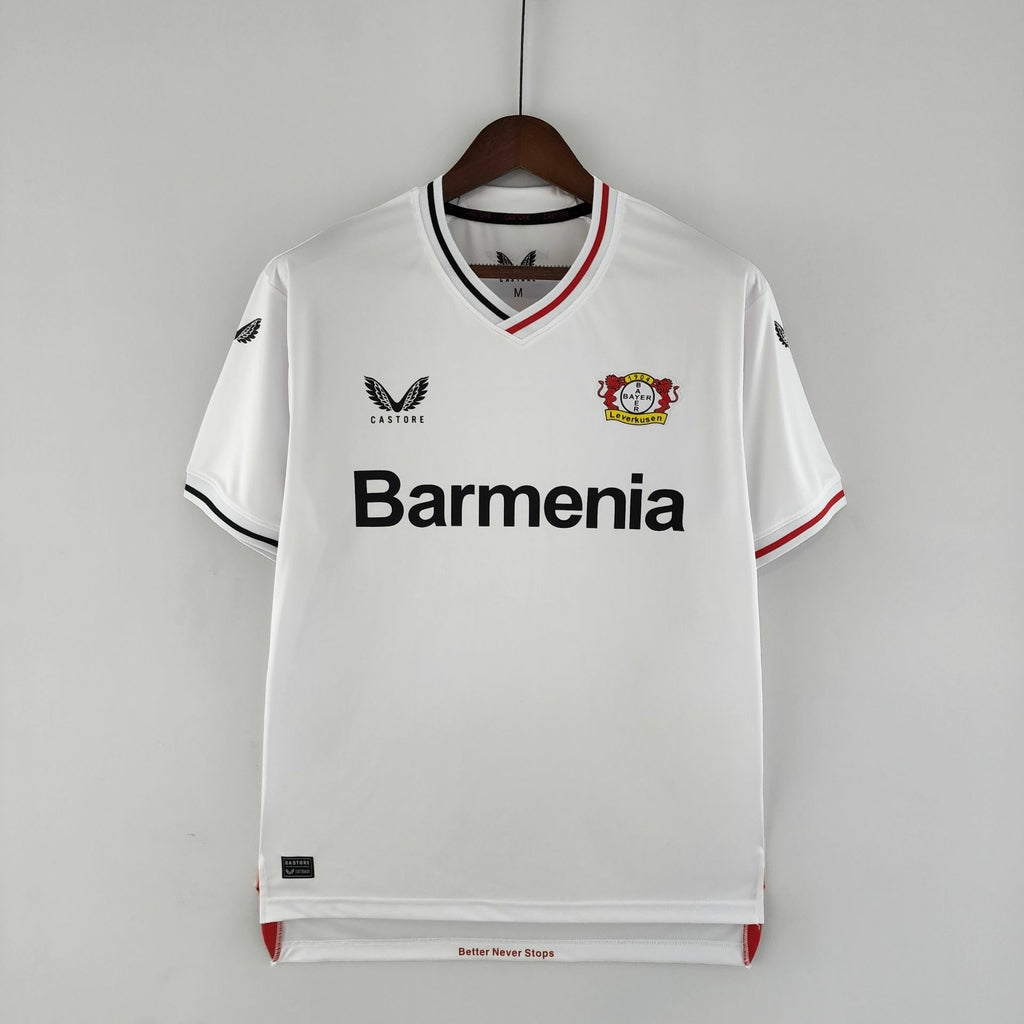 Camisa bayer leverkusen branca reserva - versão torcedor - JM sports