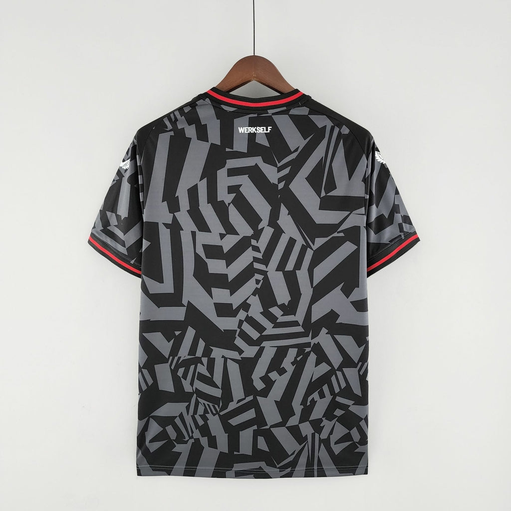 Camisa bayer leverkusen away II - versão torcedor masculina - JM sports