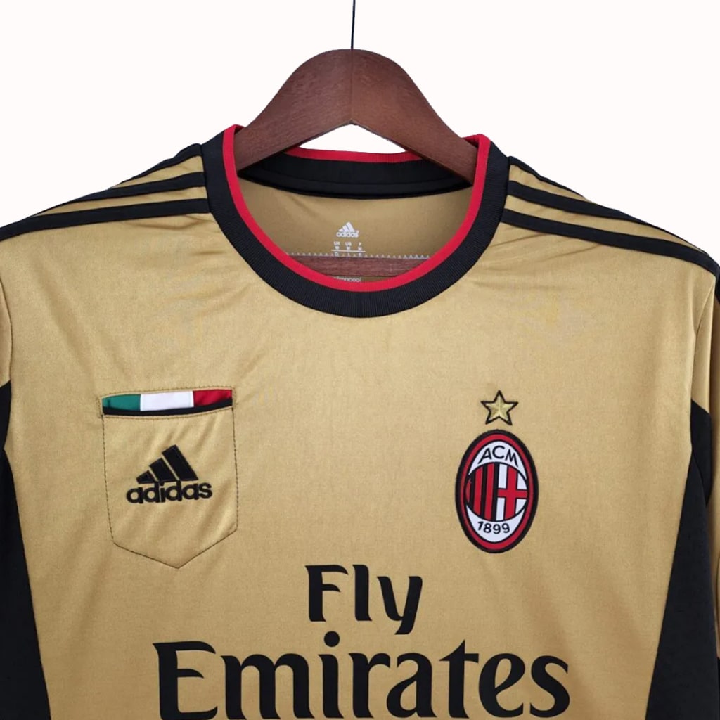 Camisa II AC Milan 2013/14 RETRO Dourada Torcedor - Masculina