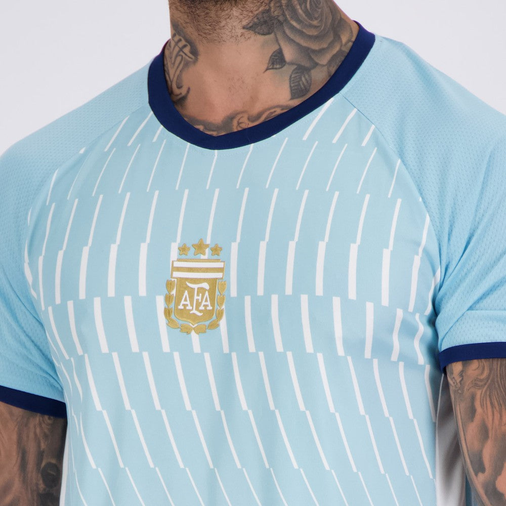Camisa Argentina Lines Azul 22 L Martinez