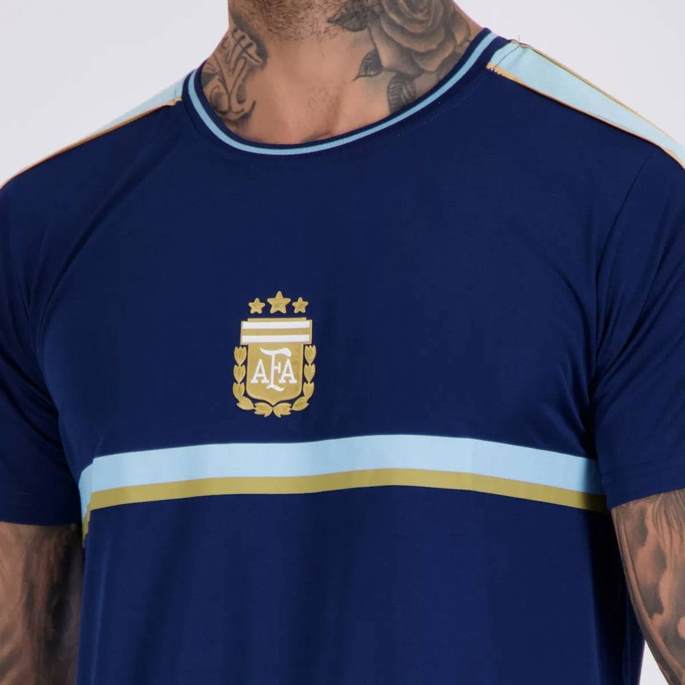 Camisa Argentina Tracks Marinho 22 L. Martinez