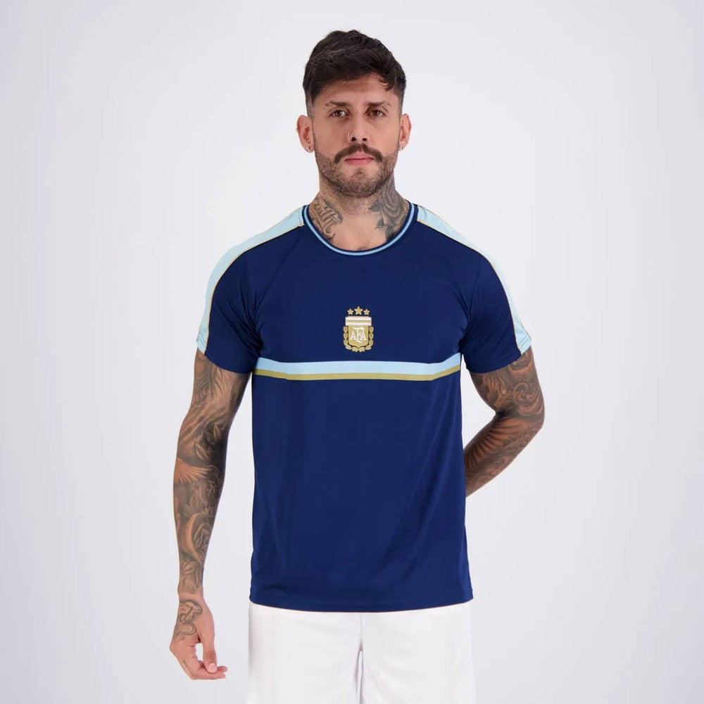 Camisa Argentina Tracks Marinho 9 J. Alvarez
