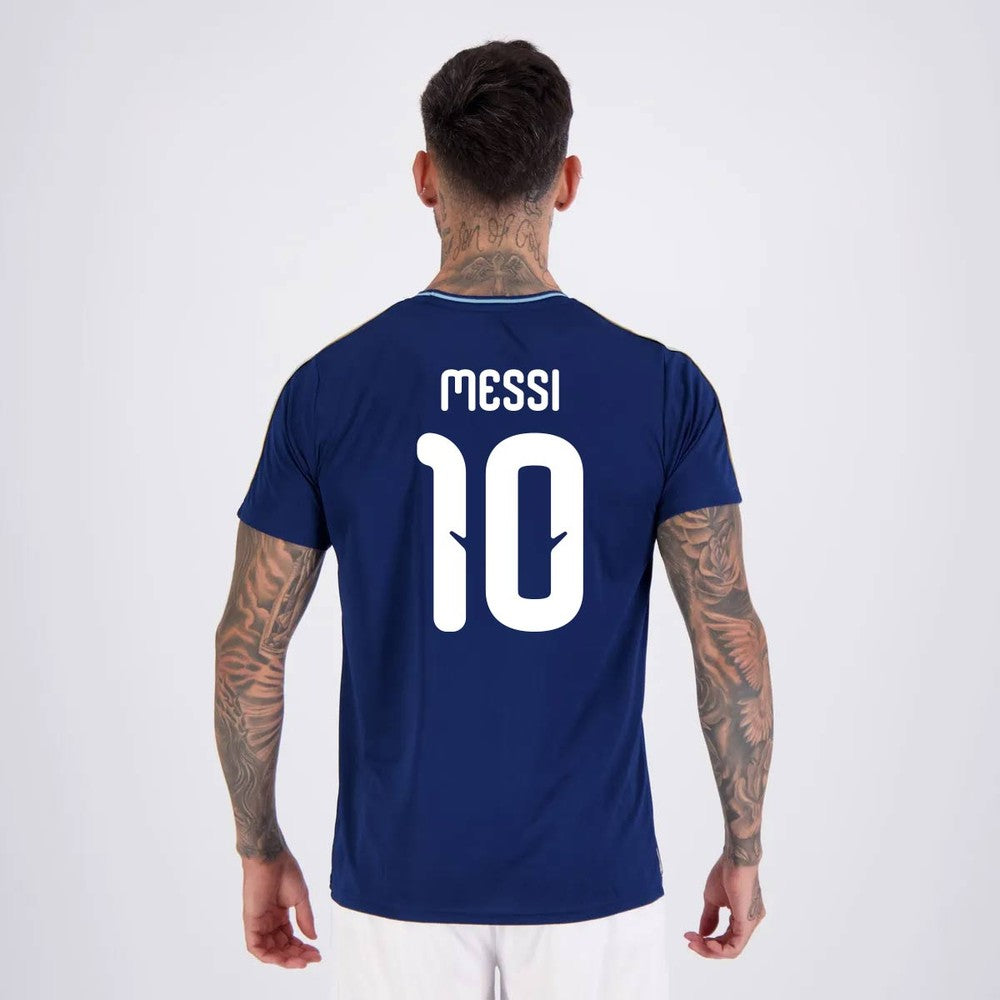 Camisa Argentina Tracks Marinho 10 Messi