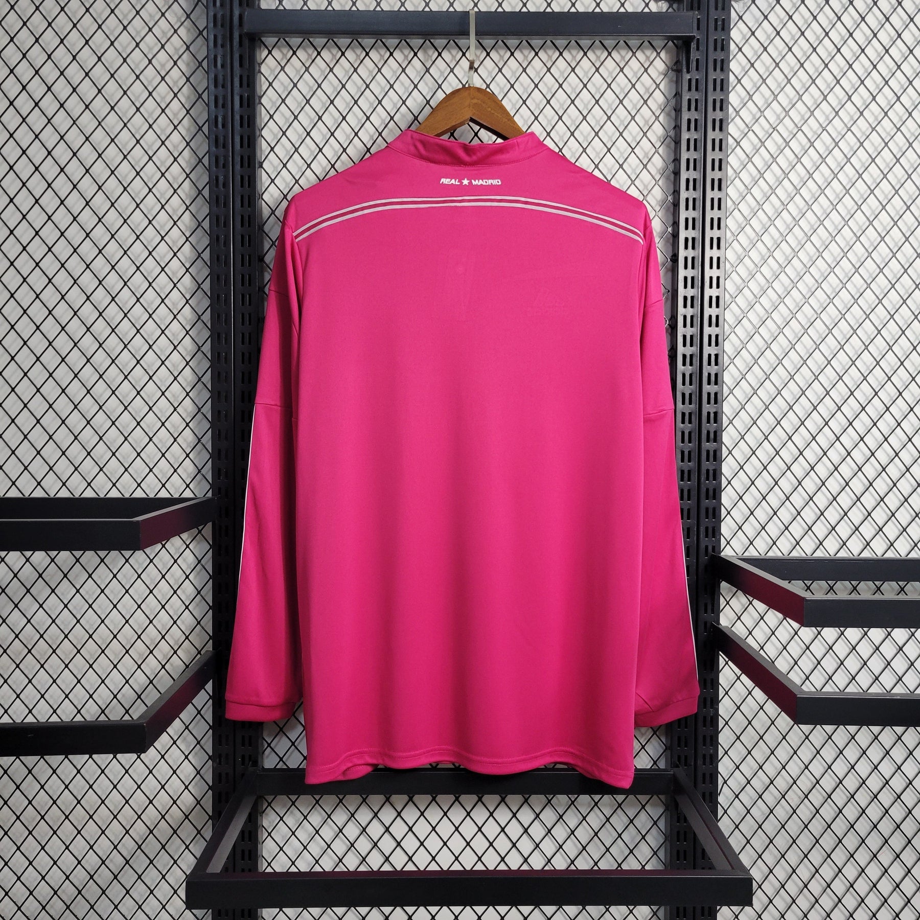 CAMISA REAL MADRID MANGA LONGA RETRÔ ROSA 14/15