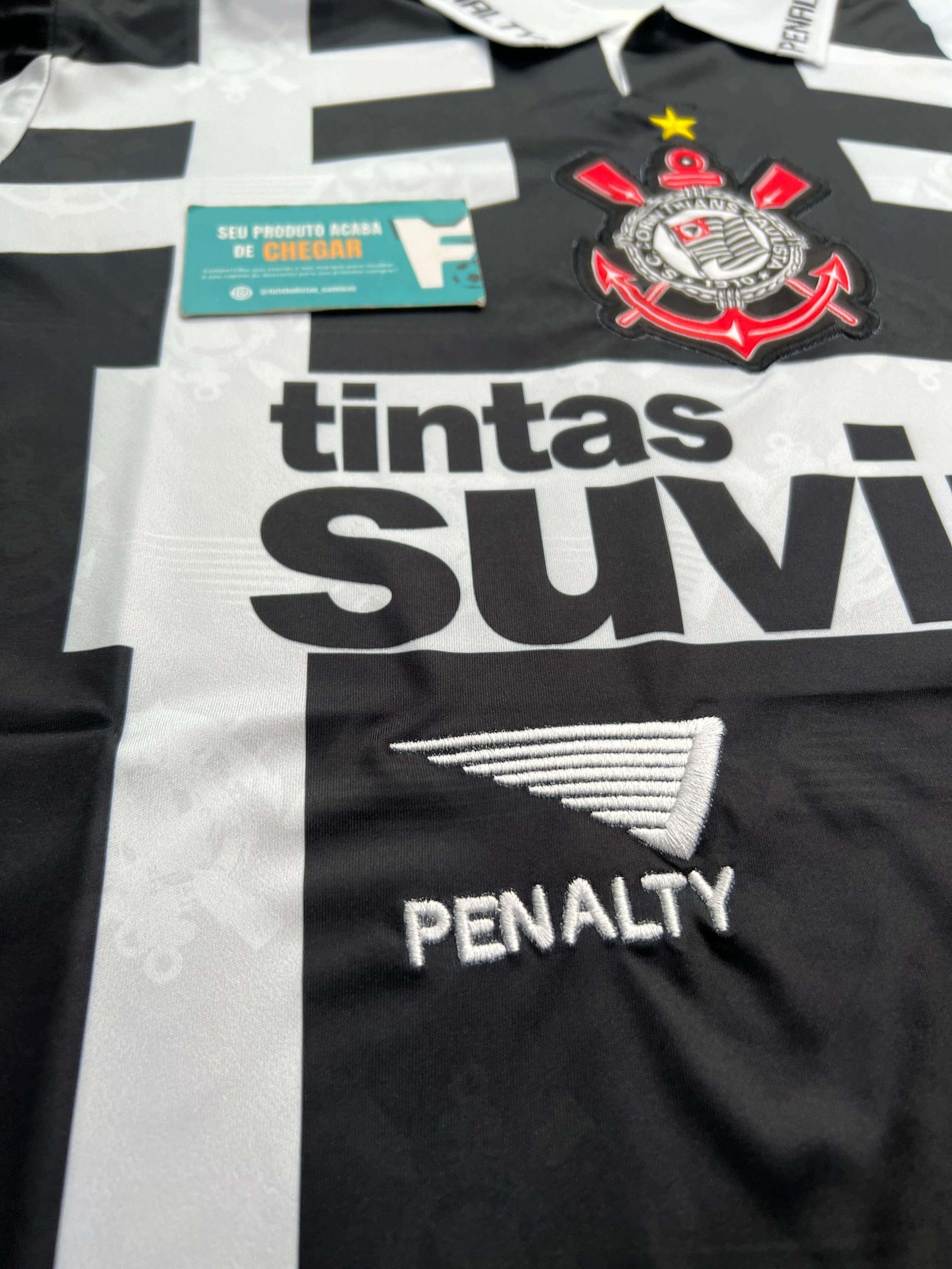 Camisa Retrô Timao Terceira 1996 TADLAPIDUS PRETA