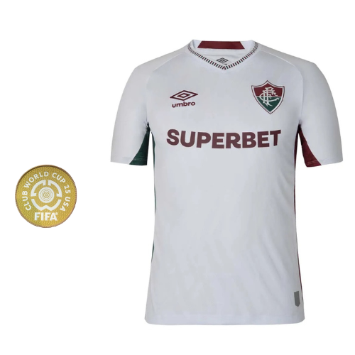 CAMISA FLUMINENSE RESERVA 2025/26 BRANCA MASCULINA TORCEDOR
