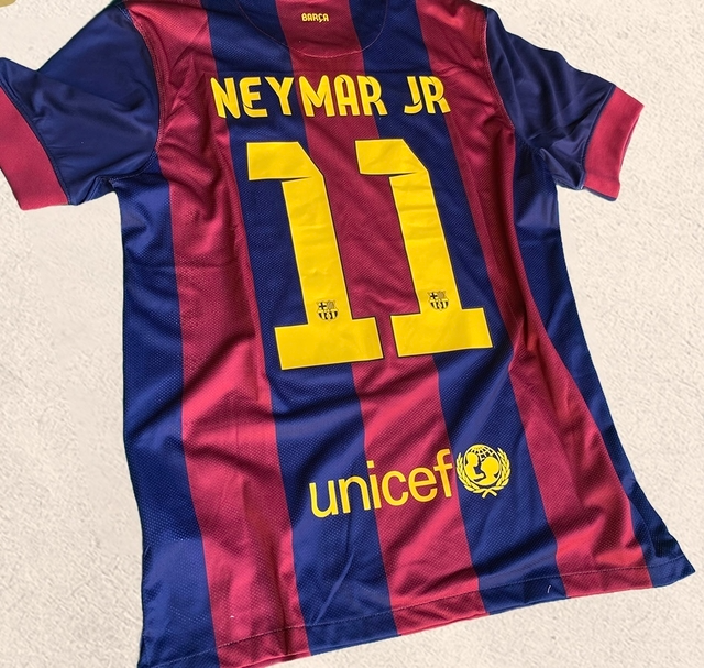 CAMISA RETRÔ BARCELONA HOME 2014/15 GRENÁ MASCULINA + CHAVEIRO ESPECIAL DE BRINDE