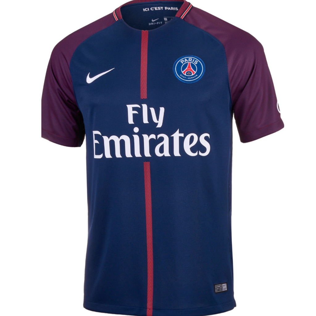 CAMISA RETRÔ PSG HOME 2017/18 MASCULINA + CHAVEIRO ESPECIAL DE BRINDE