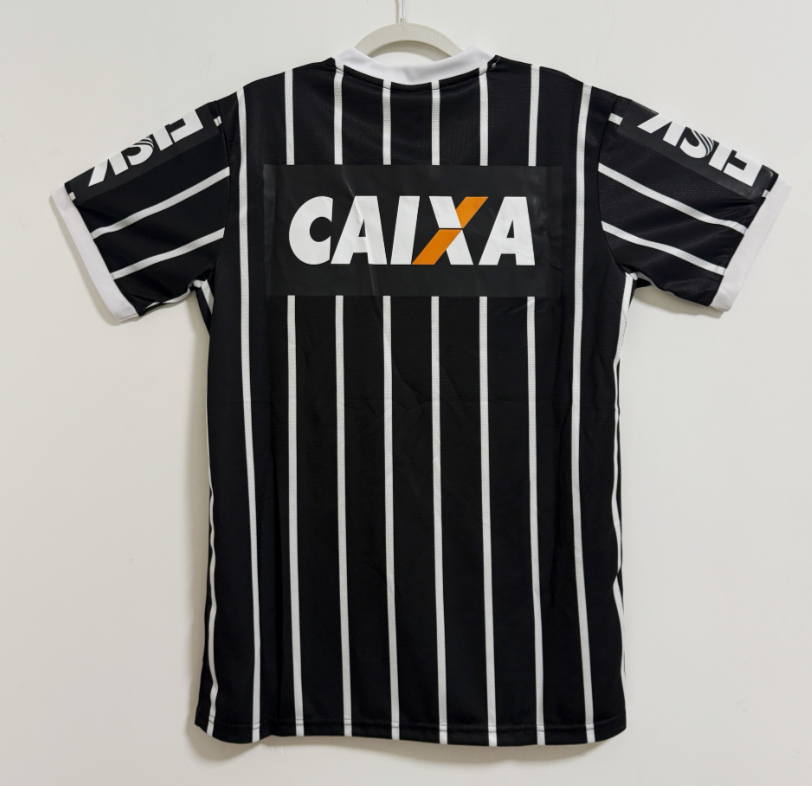 CAMISA RETRO TIMAO RESERVA 2013 PRETA/BRANCA MASCULINA