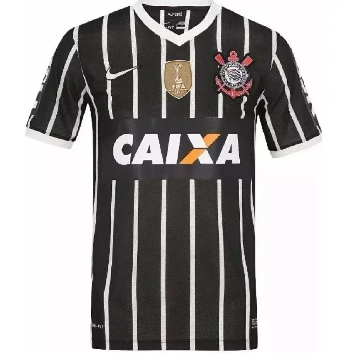 CAMISA RETRO TIMAO RESERVA 2013 PRETA/BRANCA MASCULINA