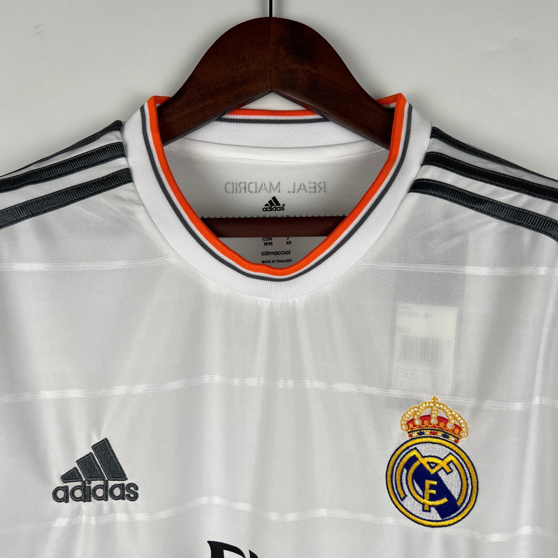 CAMISA REAL MADRID MANGA LONGA RETRÔ HOME 13/14