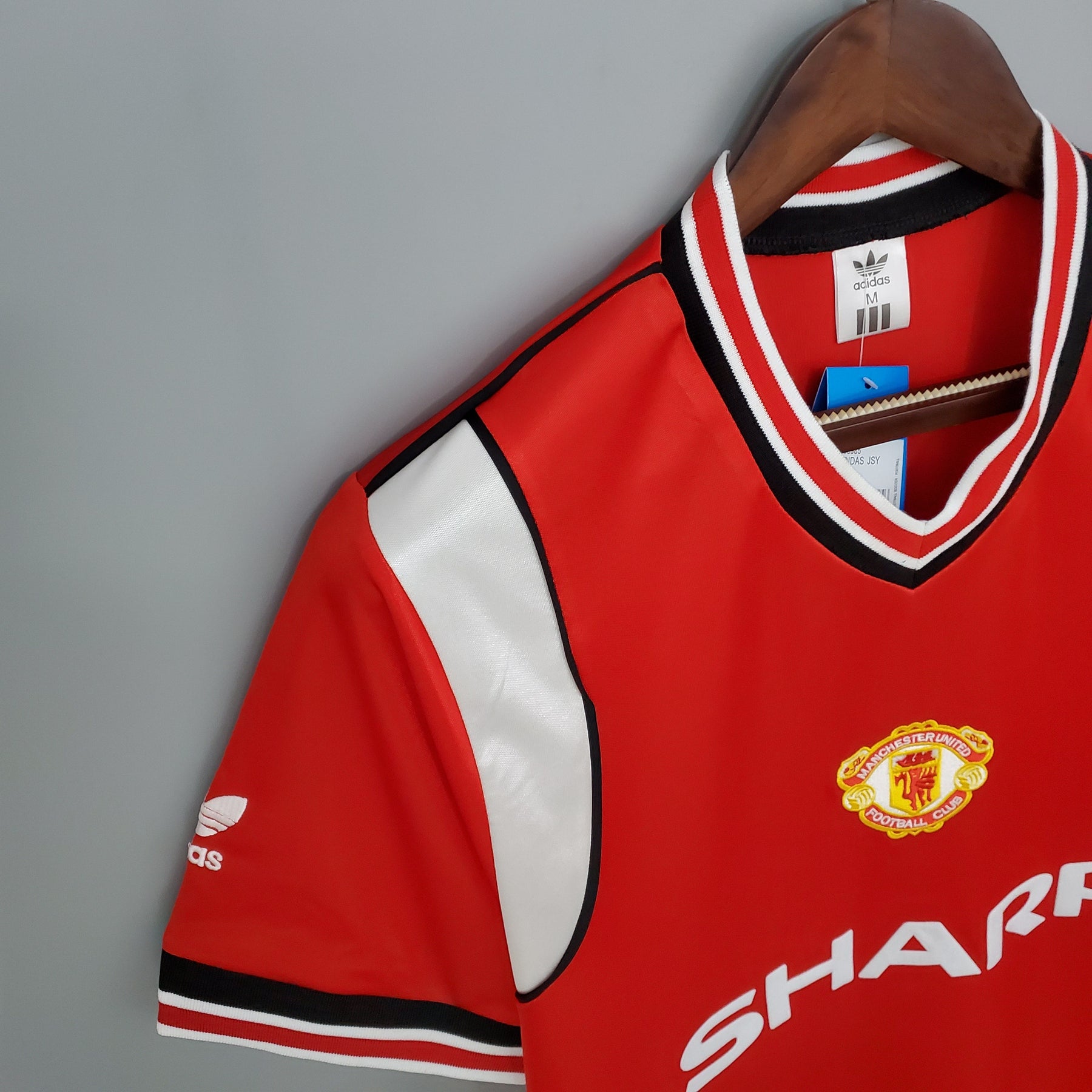 CAMISA RETRÔ MANCHESTER UNITED HOME 1985
