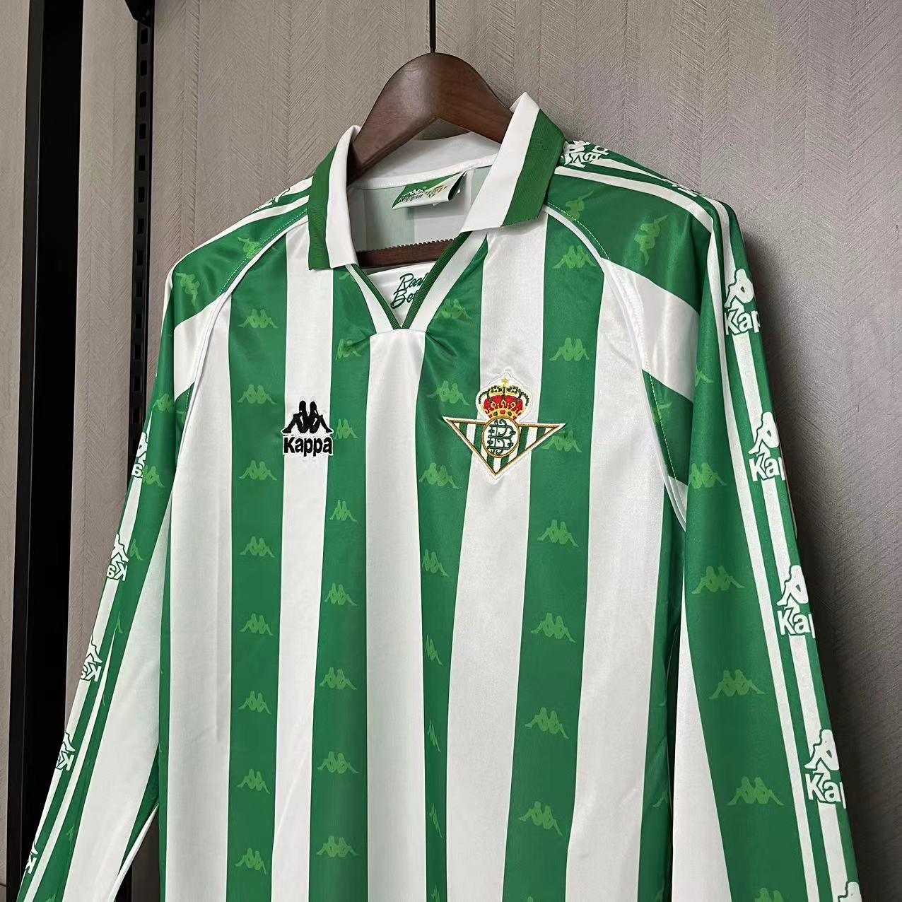 CAMISA RETRÔ REAL BÉTIS HOME MANGA LONGA 95/97
