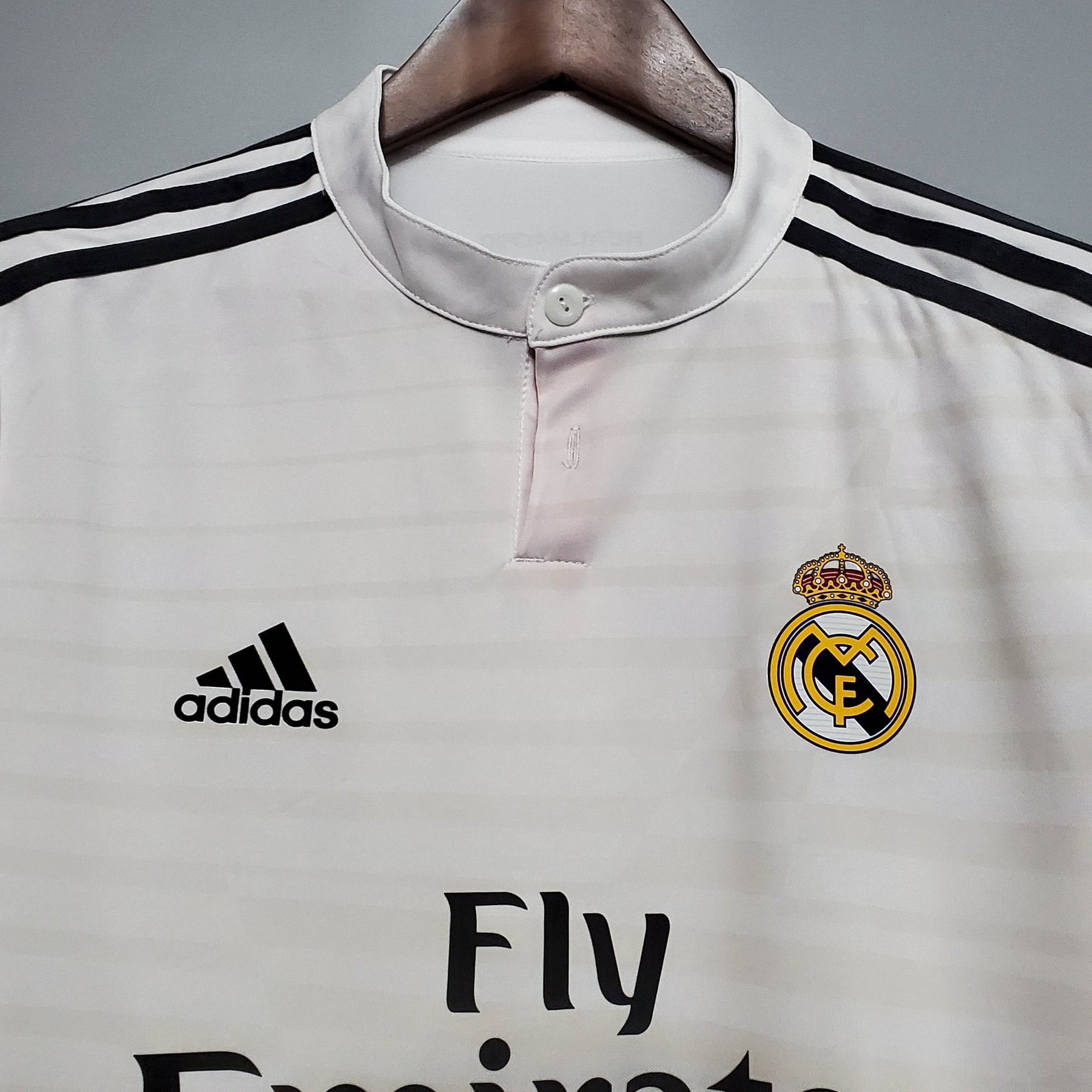 CAMISA REAL MADRID MANGA LONGA RETRÔ HOME 14/15