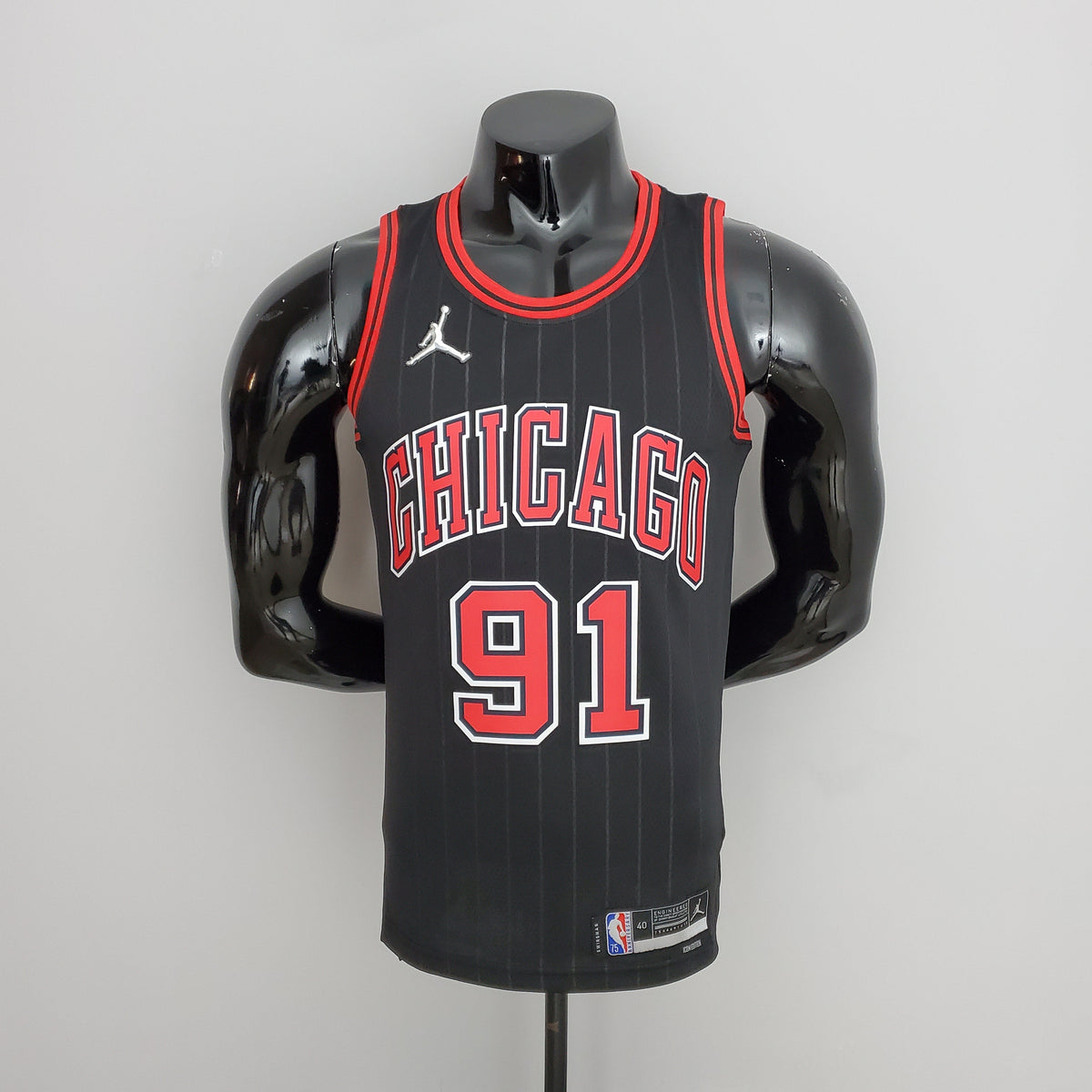 Camisa NBA Chicago Bulls #91 Rodman - Flyers Black - JM sports