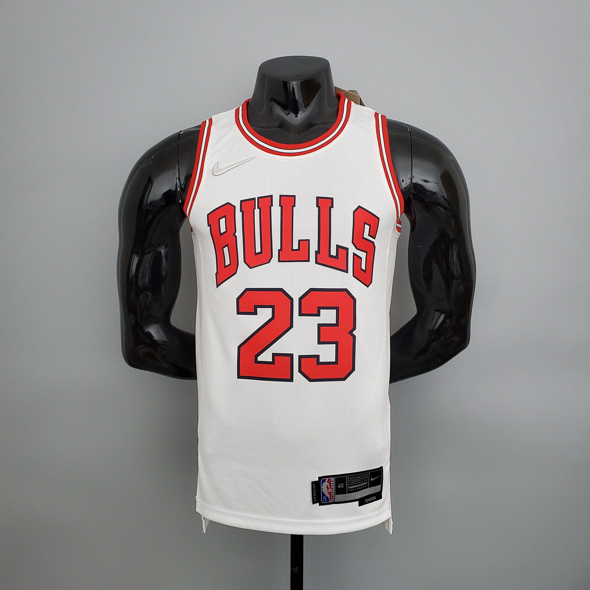 Camisa NBA Chicago Bulls #23 Jordan - 75° Aniversário White - JM sports