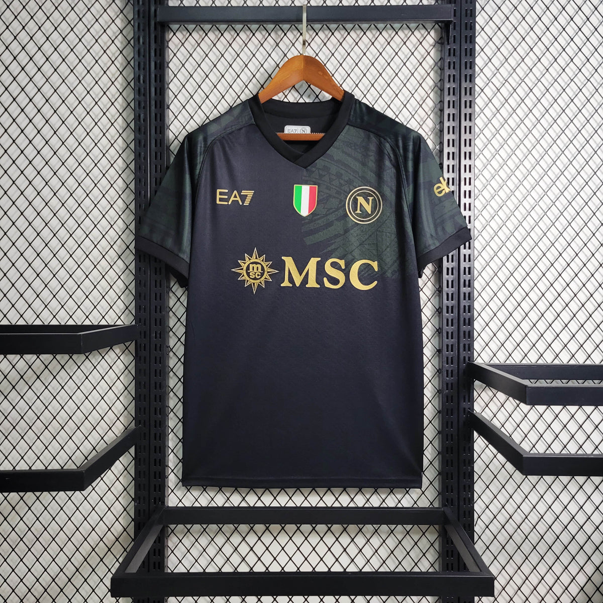 Camisa Napoli Away 23/24 EA7 Torcedor Masculina - Lançamento - JM sports