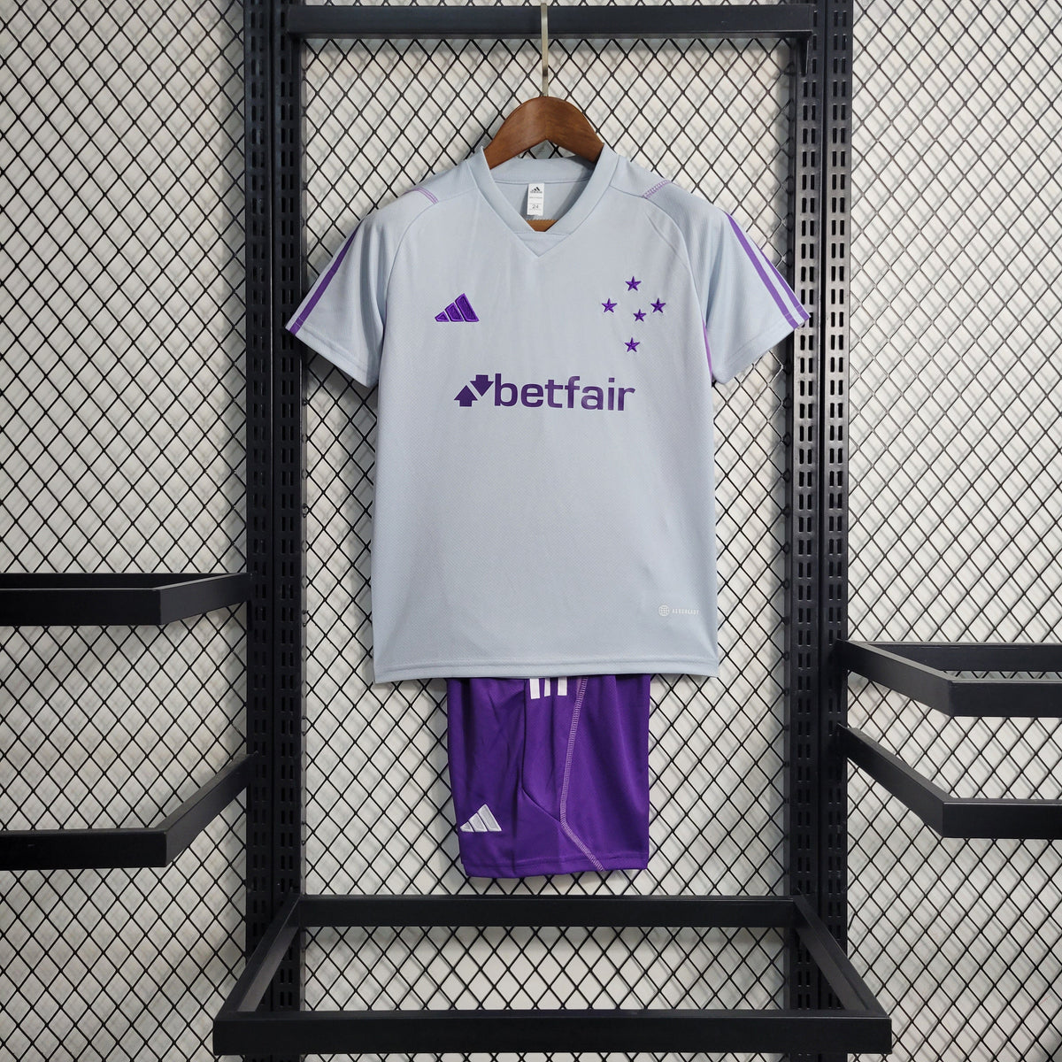 Kit Infantil Cruzeiro Treino 23/24 - Cinza - JM sports