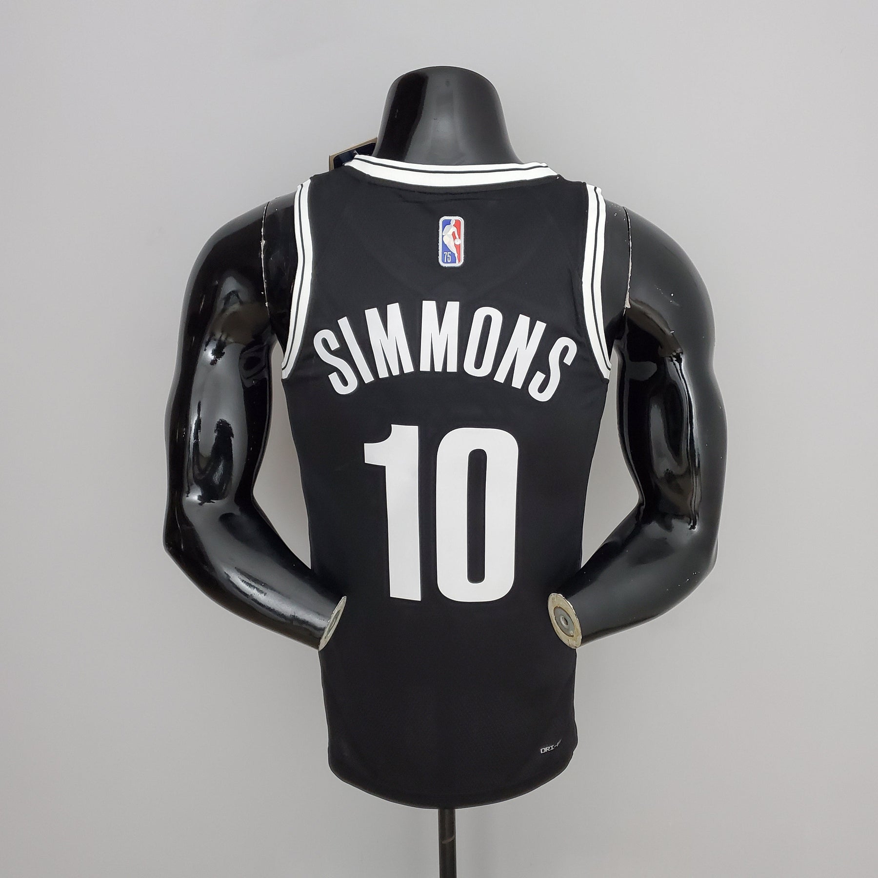 Camisa NBA Brooklyn Nets #10 Personalizarmons - 75º Aniversário Black