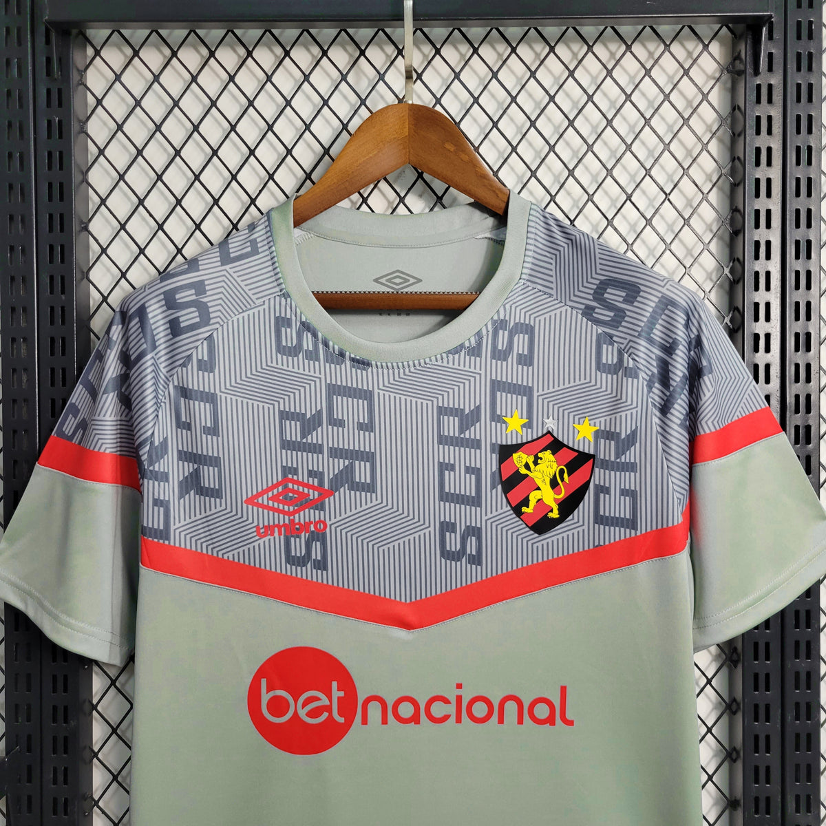 Camisa Sport Recife Treino 23/24 - Umbro Torcedor Masculina - Cinza - JM sports