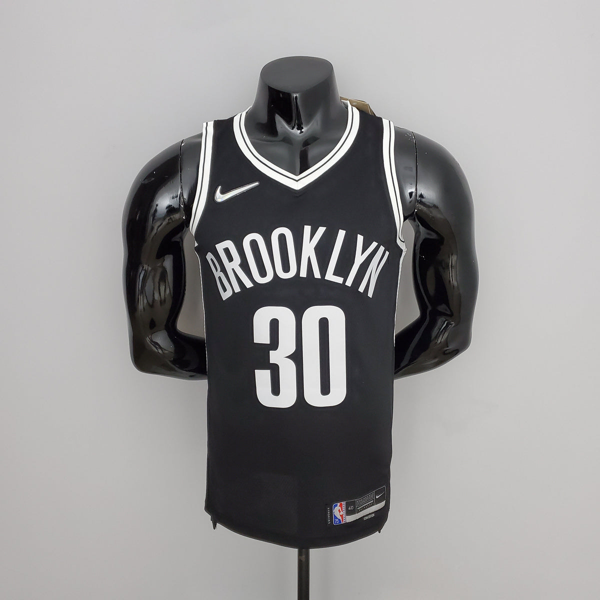 Camisa NBA Brooklyn Nets #30 Curry - 75º Aniversário Black - JM sports