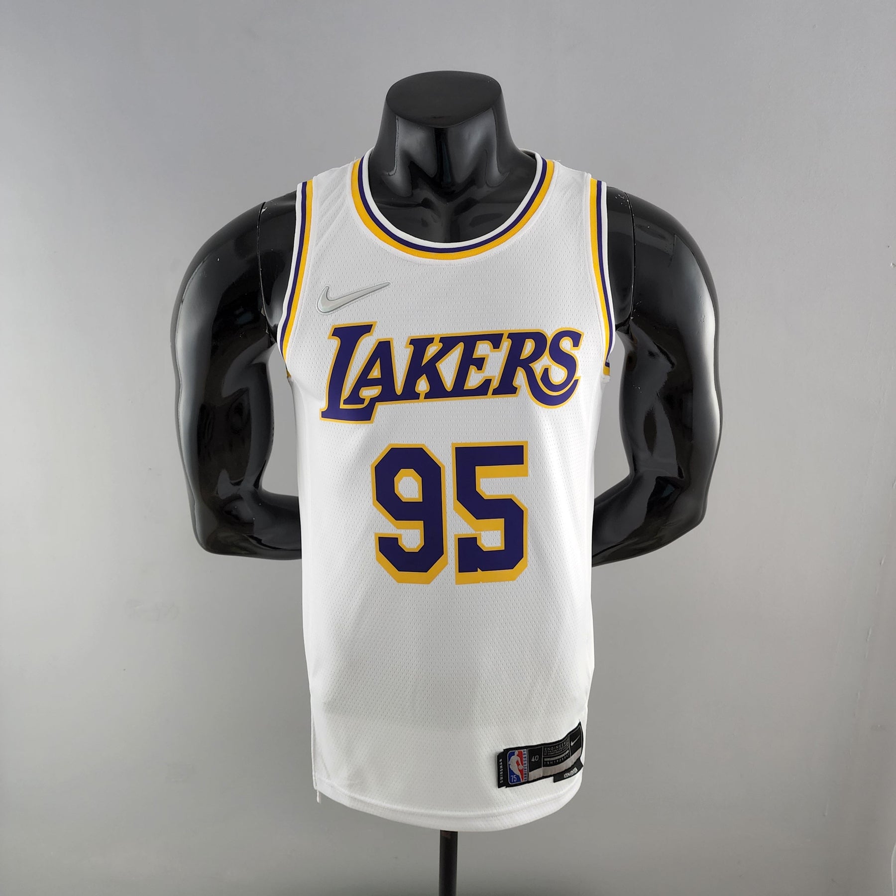 Camisa NBA Lakers #95 Toscano Branca 75° Aniversário - 23/24