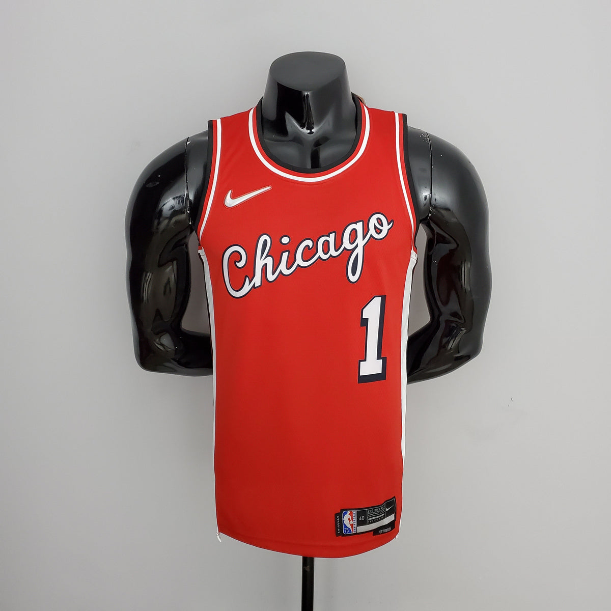 Camisa NBA Chicago Bulls #1 Rose - 75° Aniversário Red - JM sports