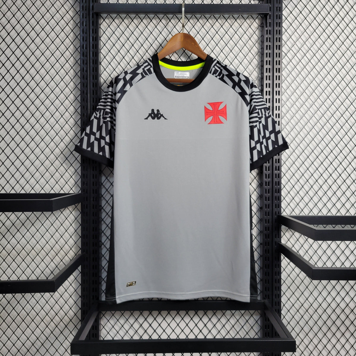 Camisa Vasco Treino 22/23 - Kappa Torcedor Masculina - Cinza - JM sports