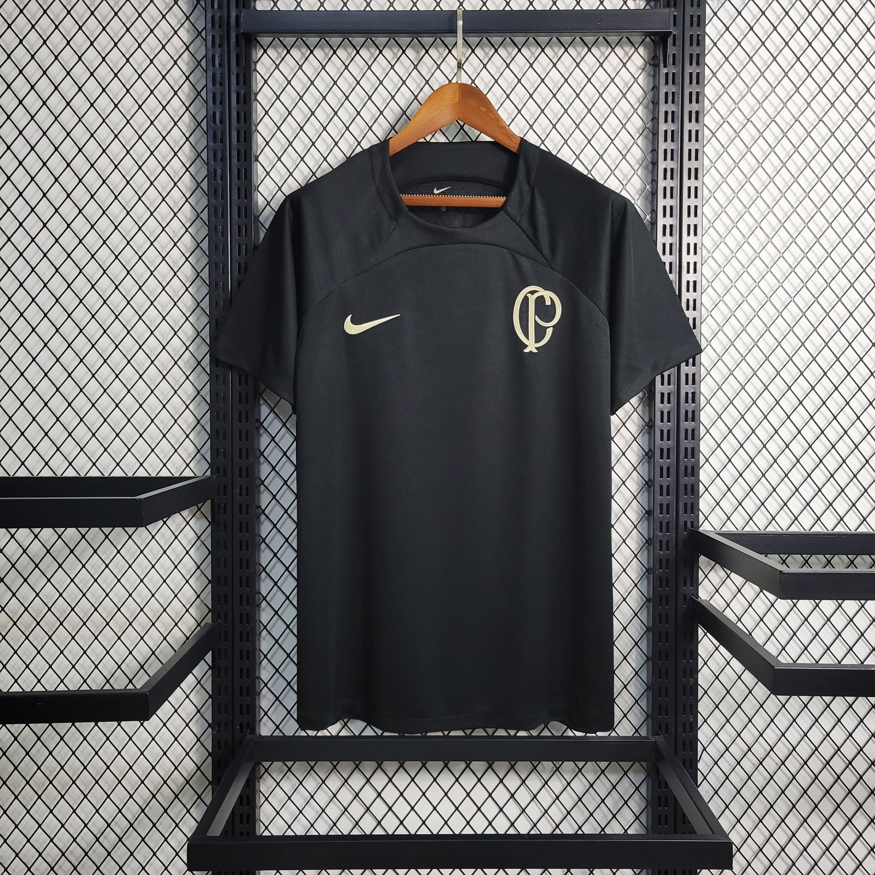 Camisa Corinthians Treino 23/24 - Nike Torcedor Masculina - Preta - JM sports