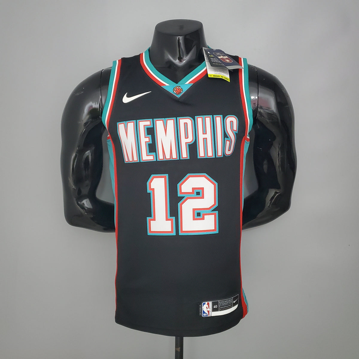 Camisa NBA Memphis Grizzlies #12 Morant - Retro Black - JM sports