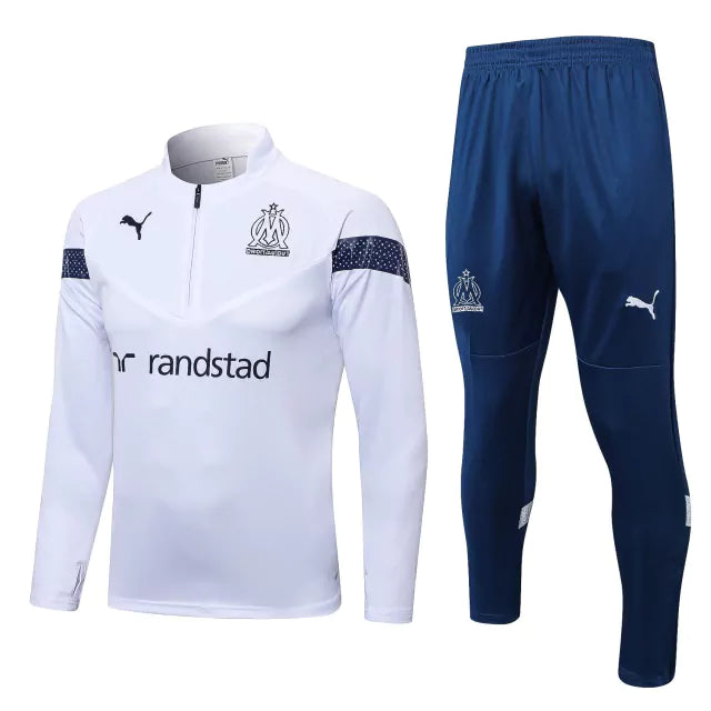 Conjunto de Treino Marseille 2023 Branco - JM sports