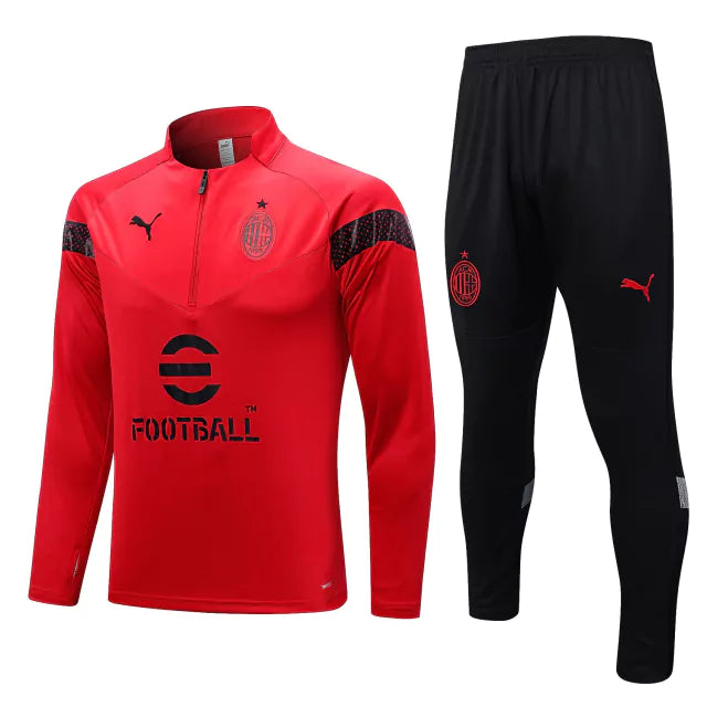 Conjunto de Treino Milan 2023 Vermelho - JM sports
