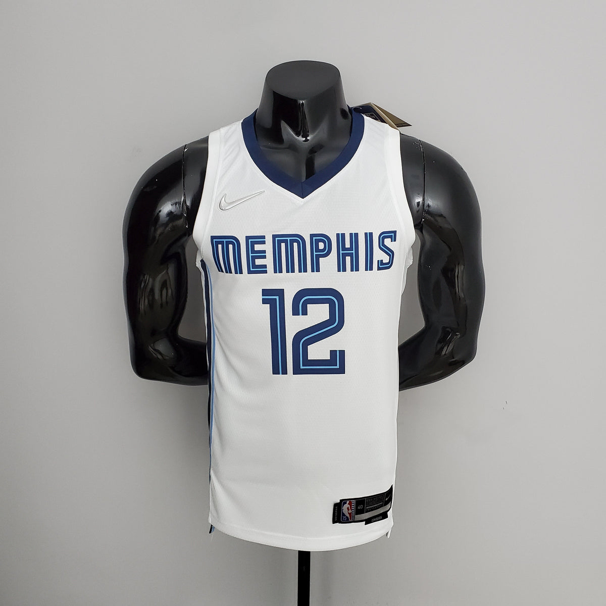Camisa NBA Memphis Grizzlies #12 Morant - 75° Aniversário White - JM sports