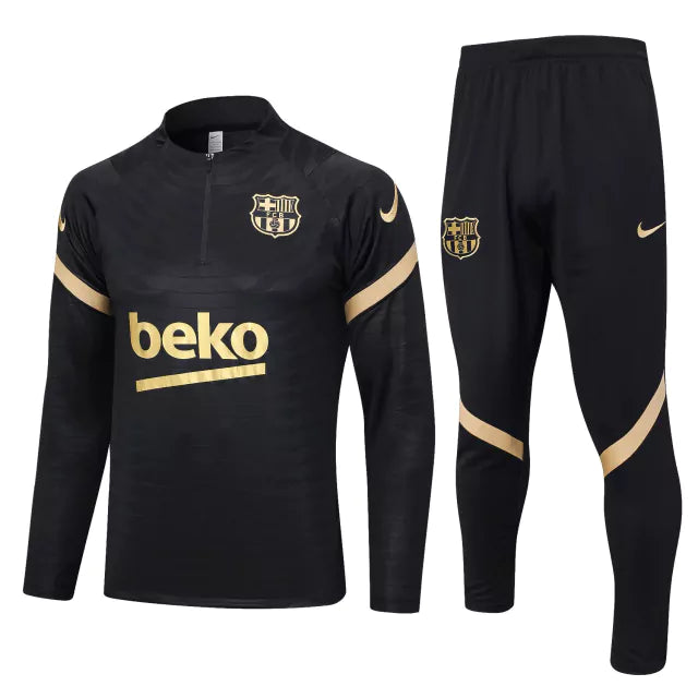 Conjunto de Treino Barcelona 23/24 Preto - JM sports