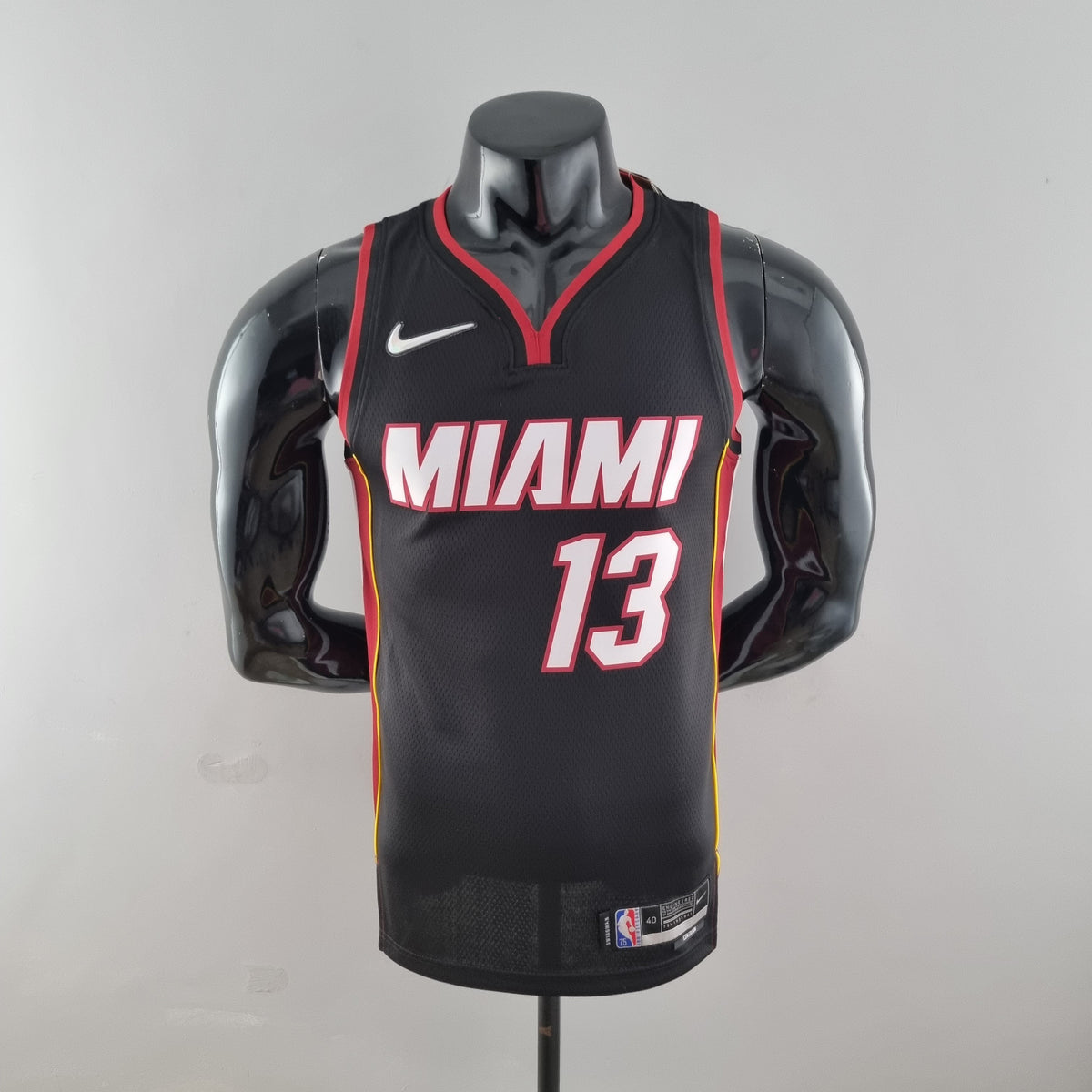 Camisa NBA Miami Heat #13 Adebayo - 75° Aniversário Black - JM sports