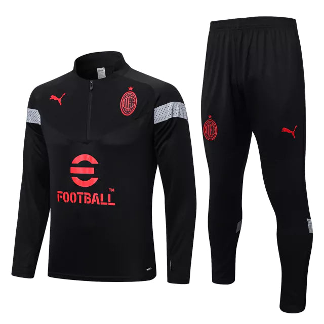 Conjunto de Treino Milan 2023 Preto - JM sports