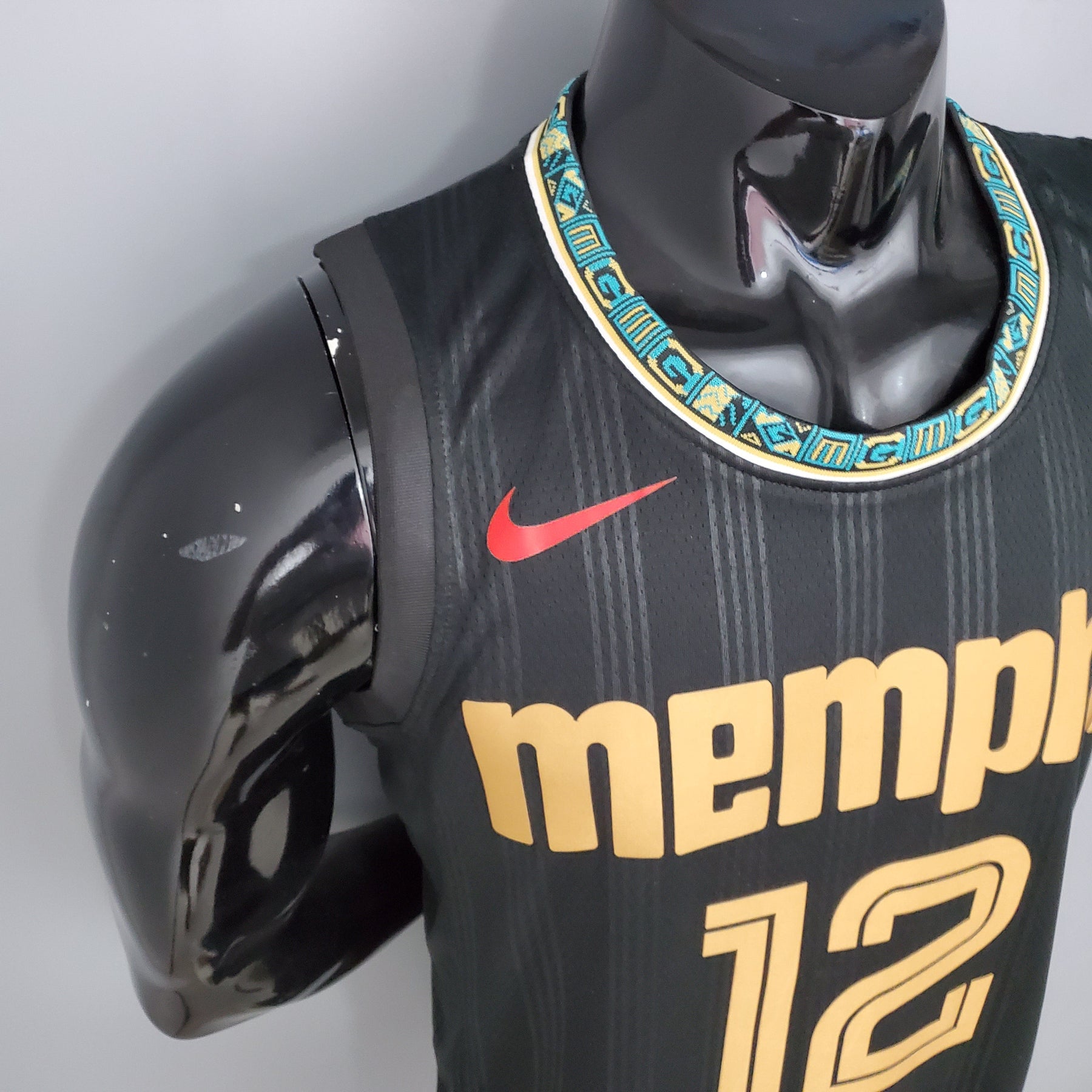 Camisa NBA Memphis Grizzlies #12 Morant - City Edition Black